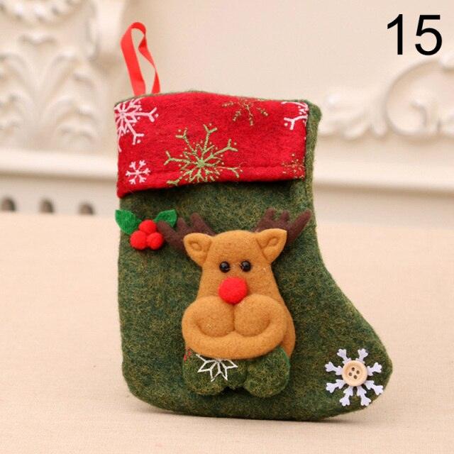 Stocking Sack Xmas Gift Candy Bag Noel Christmas