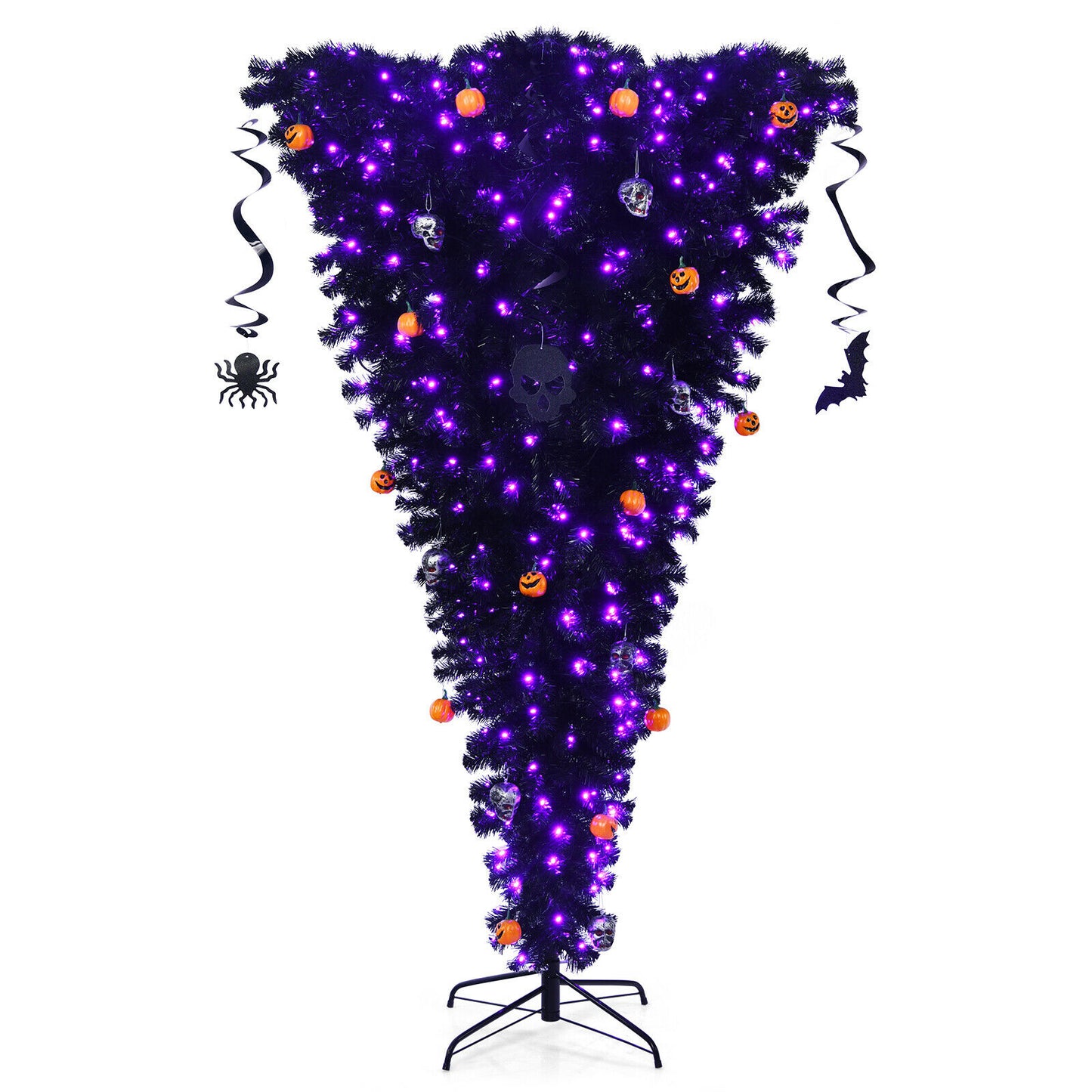 Upside Down Simulation Christmas Tree With Red Berries