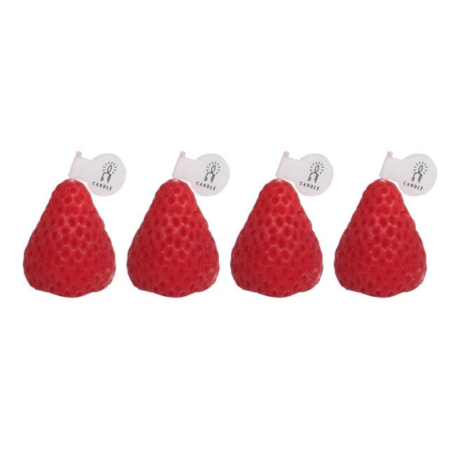 Decorative Aromatic Strawberry Candles