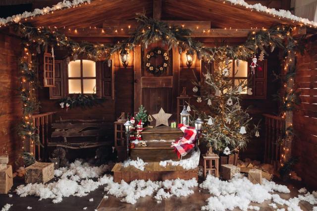 Christmas Trees Lights Photography Backdrops - Christmas Trees USA