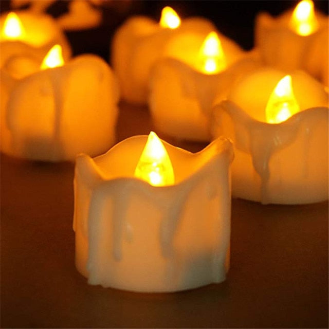 Decorative Flickering Timer Candles With LED