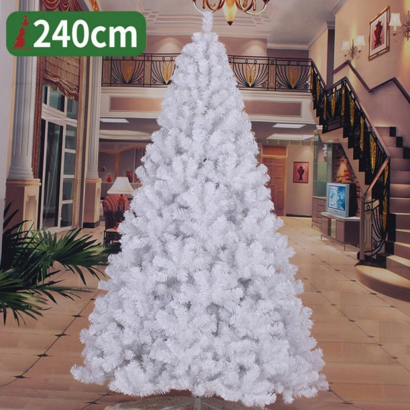 Pencil Flocking Christmas Tree Flocking Tied Light 1.2M-2.1M