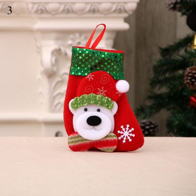 Christmas Santa, Cartoon Made Stockings - Christmas Trees USA