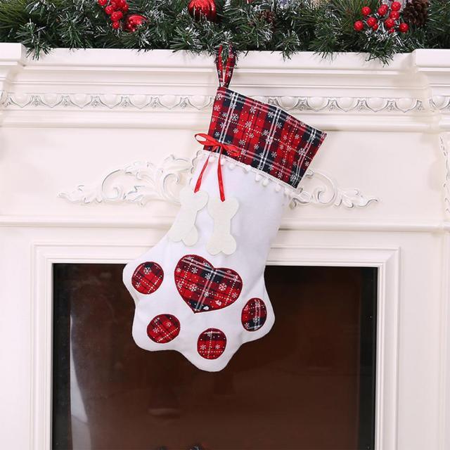 Dog Paw Christmas Stocking - Christmas Trees USA