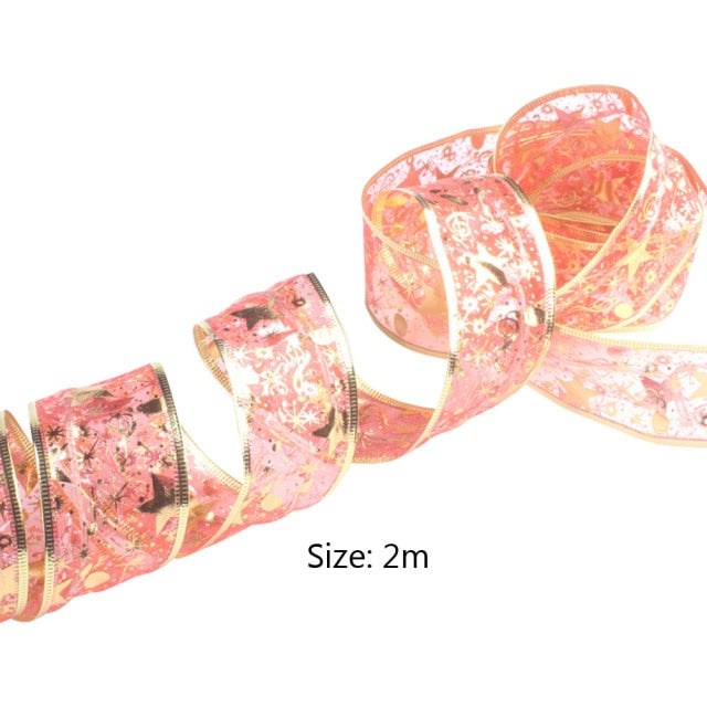 2/4m Fairy Lights Strings Cooper Wire Ribbon Bows Lights - Christmas Trees USA