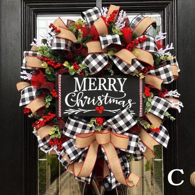Creative Christmas Door Wreath - Christmas Trees USA