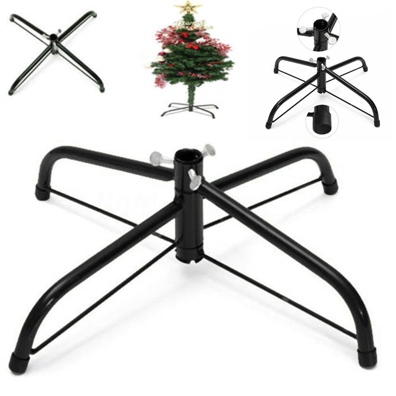 Christmas Tree Stand Green Metal Holder Base Cast Iron Stand 4 Feets