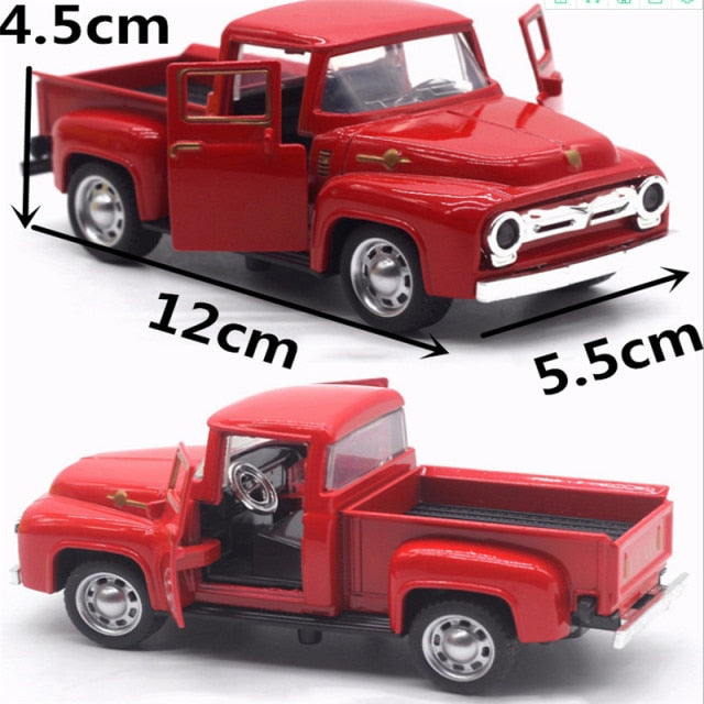 Christmas Ornaments Pickup Alloy Car Toy High Imitation Car