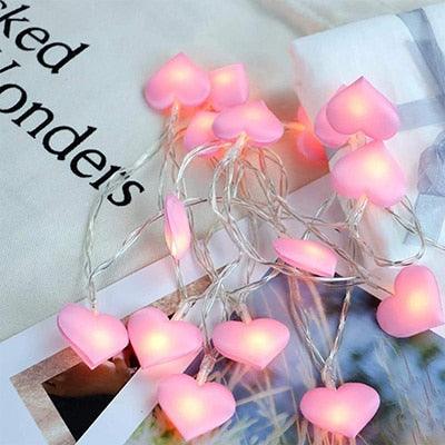 LED Heart Shape String Lights Indoor Fairy Lights Christmas