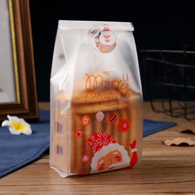 Christmas Plastic Bags For Cookies And Candies