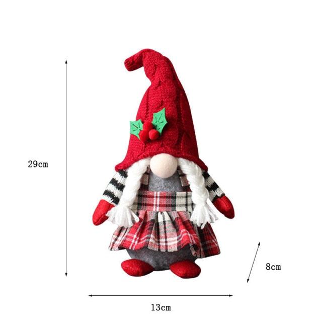 Merry Christmas Decoration for Home Christmas Gnome Santa Doll