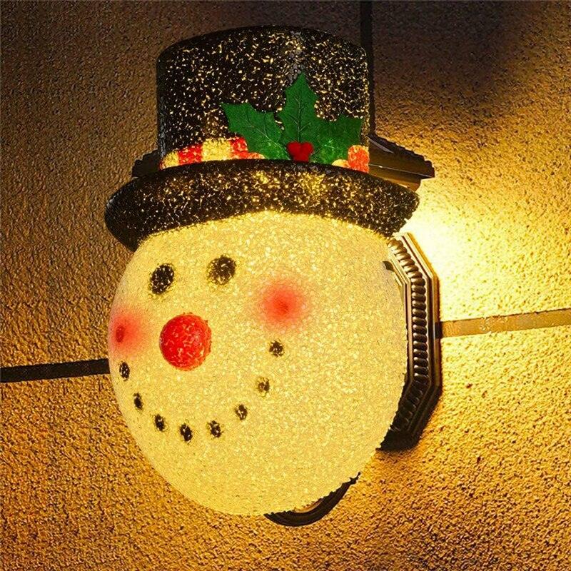 Christmas Snowman Porch Light Cover