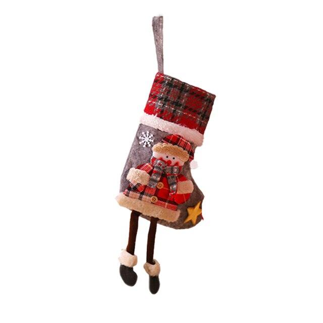 Large Christmas Stockings Knitted Faceless