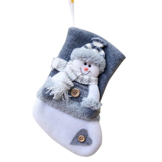Large Christmas Stockings Knitted Faceless