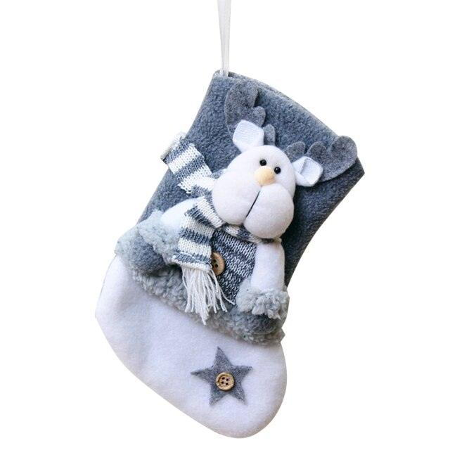 Large Christmas Stockings Knitted Faceless