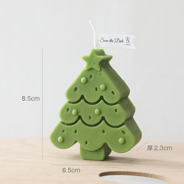 Handmade Cartoon Christmas Tree Scented Candles