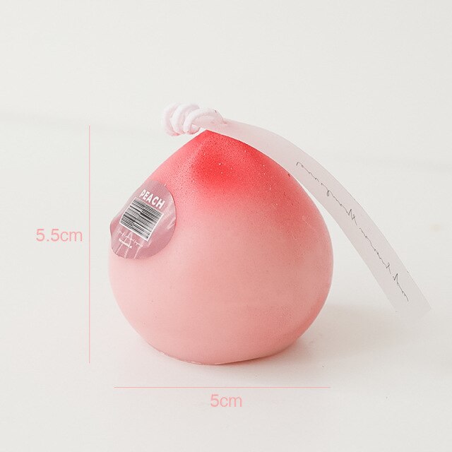 Artificial Romantic Peach Candles