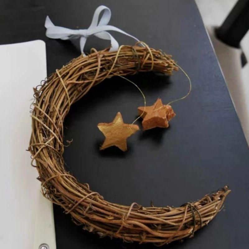Easter Wooden Moon Shape Garland DIY
