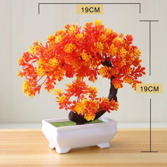 Fake Potted Artificial Bonsai Tree Desk Ornament