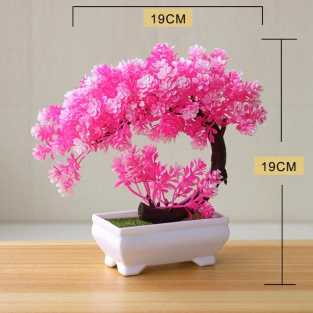 Fake Potted Artificial Bonsai Tree Desk Ornament