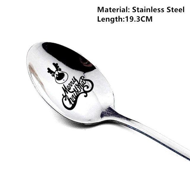 Christmas Spoons Xmas Party Tableware