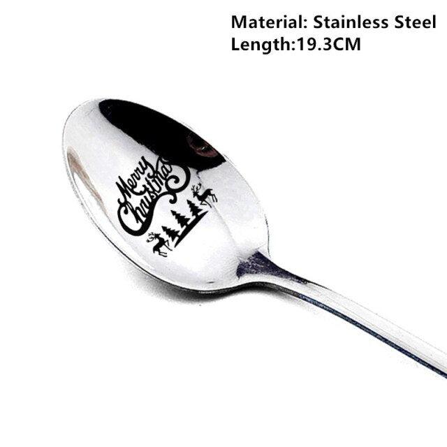 Christmas Spoons Xmas Party Tableware