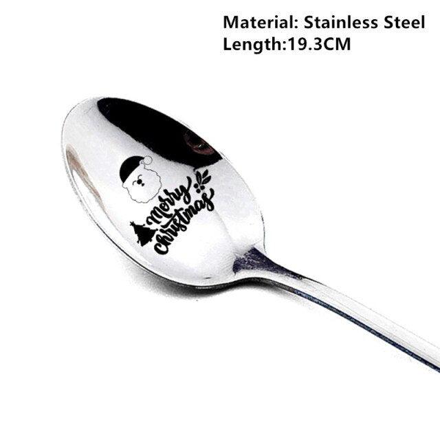 Christmas Spoons Xmas Party Tableware