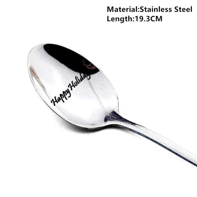 Christmas Spoons Xmas Party Tableware
