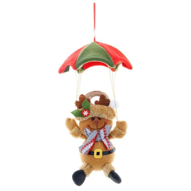 Snowman Xmas Hanging Ornament Parachute Pendant