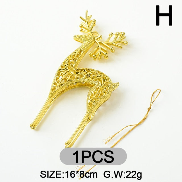 Christmas Tree Hanging Reindeer Ornament