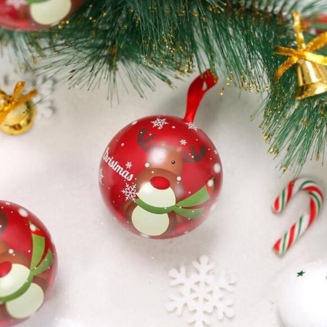 Christmas Tin Gift Box Metal Cookie Box Candy Storage Containers