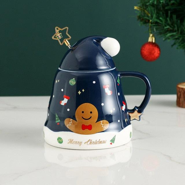 Coffee Mugs Tea Cup with Cover Star Spoon