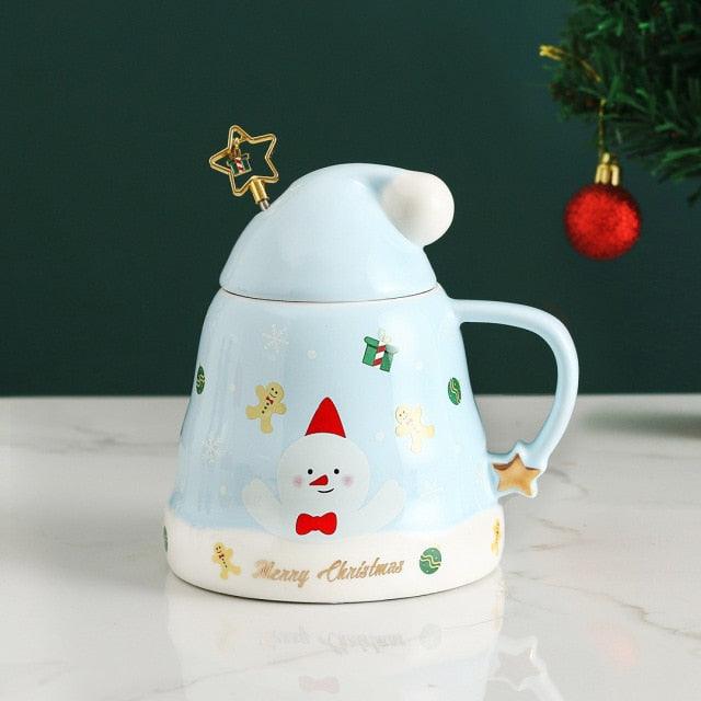 Coffee Mugs Tea Cup with Cover Star Spoon