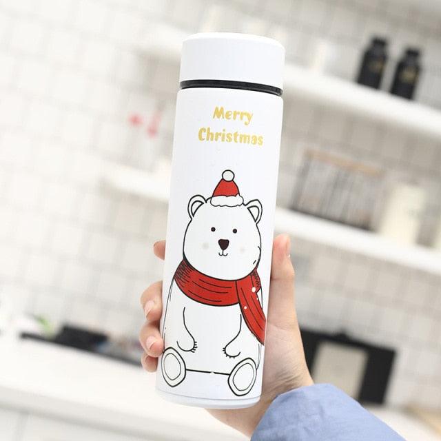 Christmas Themed Stainless Steel Thermos Mug