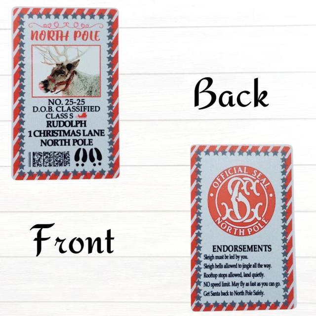 Creative Santa Claus Flight License