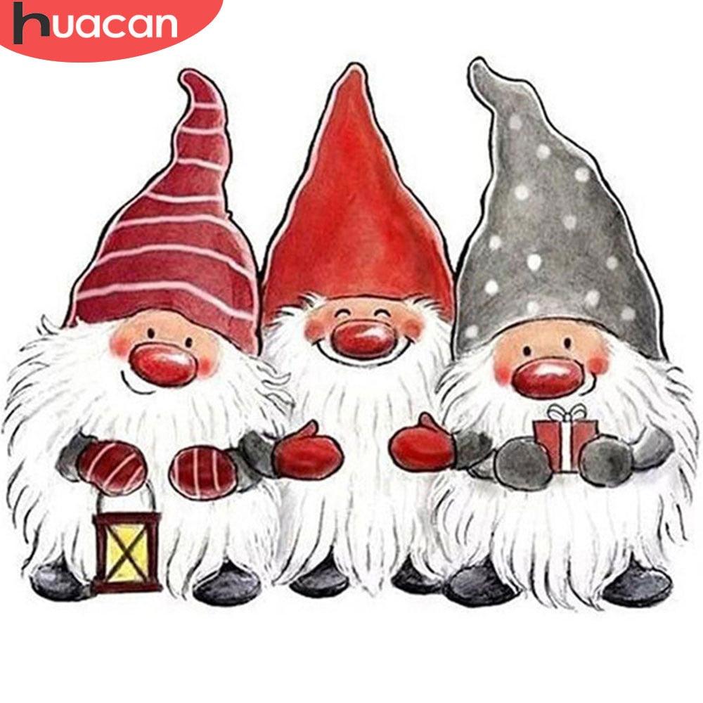 Full Drill Square/Round Diamond Embroidery Santa Claus Mosaic Handicraft