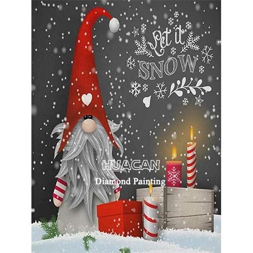 DIY Diamond Embroidery Santa Claus Mosaic Winter Handmade Gift