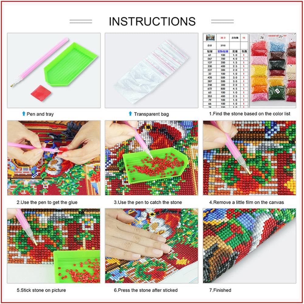 HO-HO-HO Special-shaped Santa Diamond Painting Embroidery