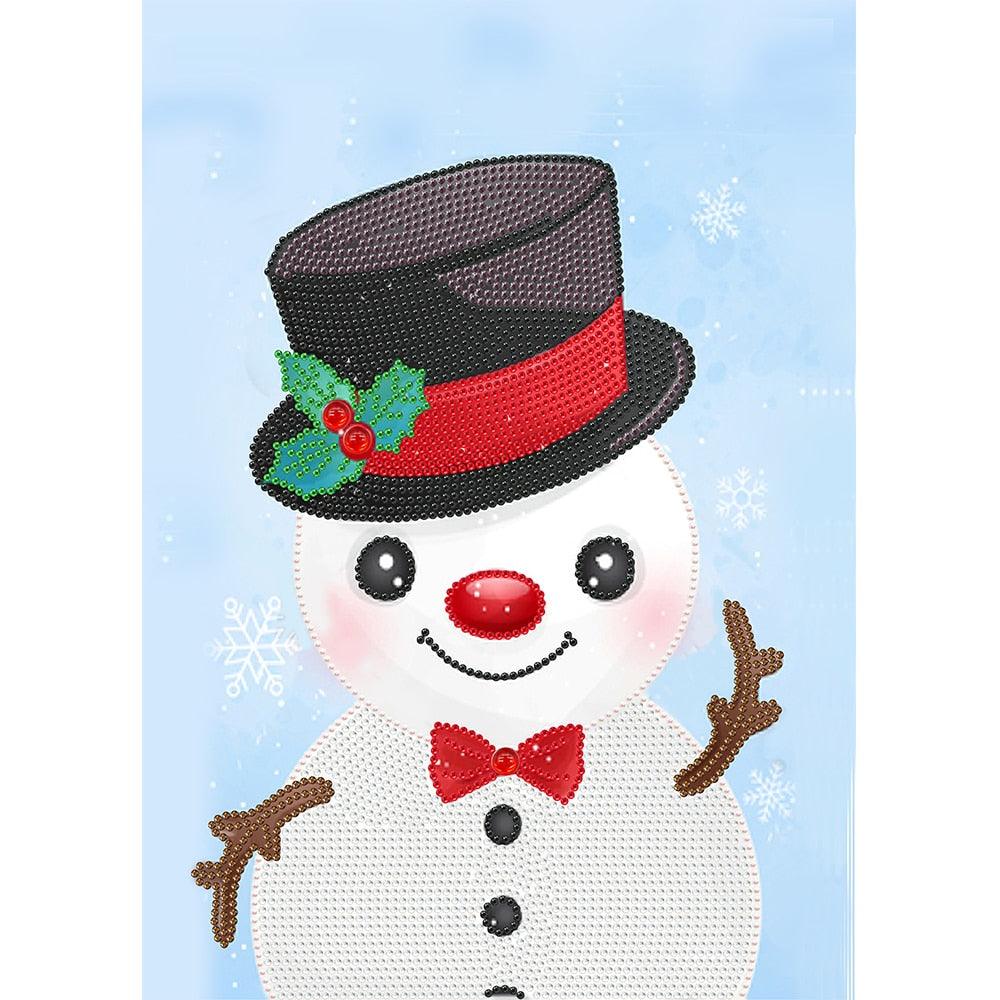 Snowman Cross Stitch Rhinestone Mosaic Diamond Embroidery Painting Kit