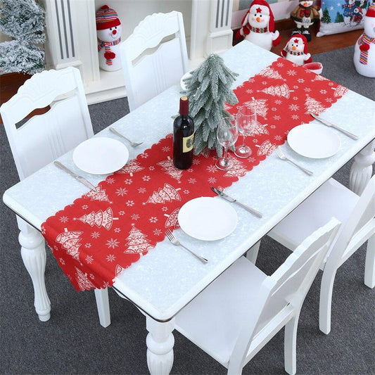 Table Desktop Decorative Tablecloth Xmas
