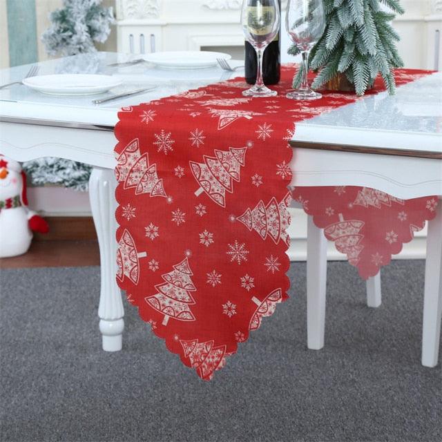 Table Desktop Decorative Tablecloth Xmas