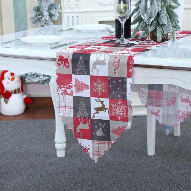Table Desktop Decorative Tablecloth Xmas