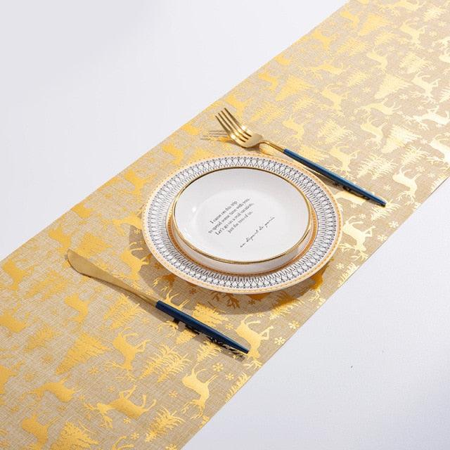 Christmas Table Runner Fashion Fabric Christmas Table Desktop Decorative Tablecloth