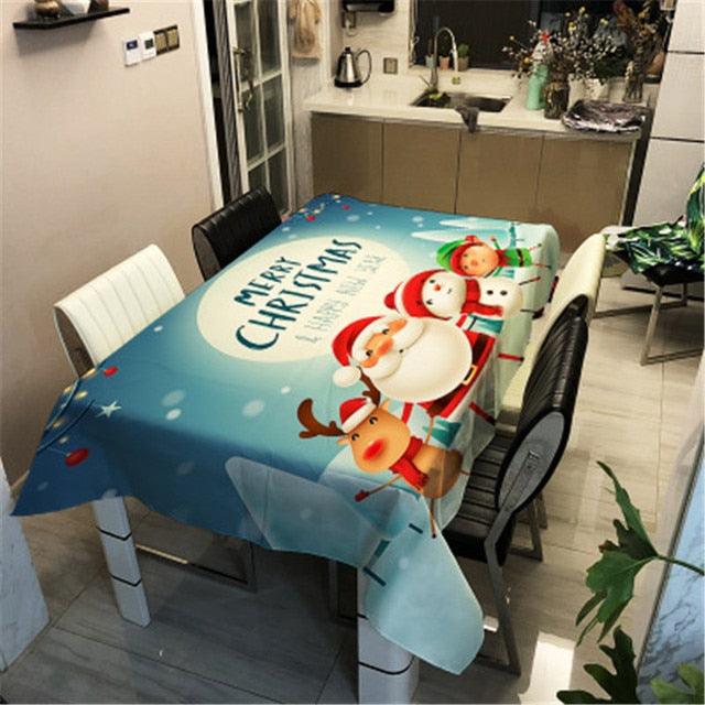 Merry Christmas Printed Decorative Tablecloth