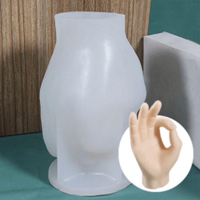 Silicone Candle Molds Gesture Finger Mould Creative Perfume 3d Candle