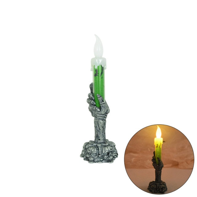 Skeleton Hand LED Flameless Candle For Halloween
