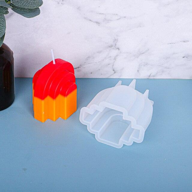 Epoxy mold cheese candle resin silicone mold hot sale candle