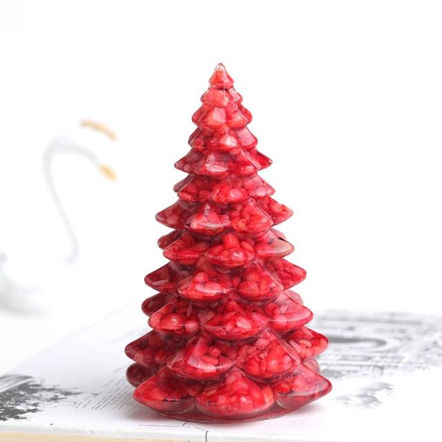 Natural Gemstone Luck Tree Making Mold Crystal Gravel