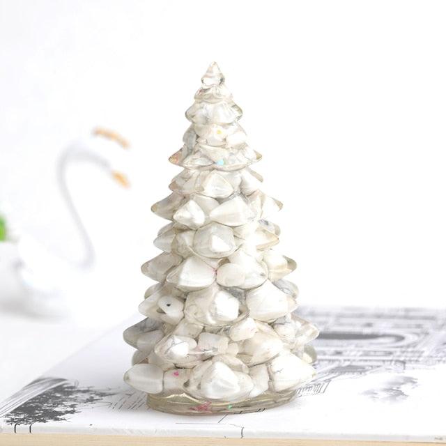 Natural Gemstone Luck Tree Making Mold Crystal Gravel