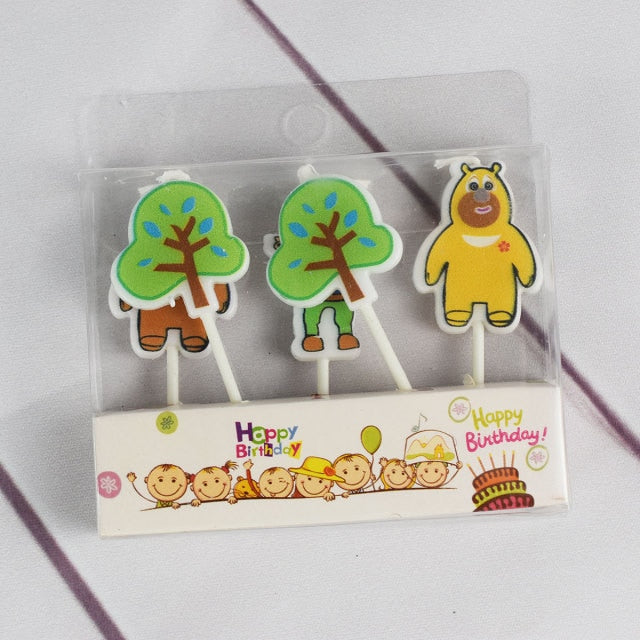 Suit Animal Candles Baby Shower Cake Topper Baking Top Candles